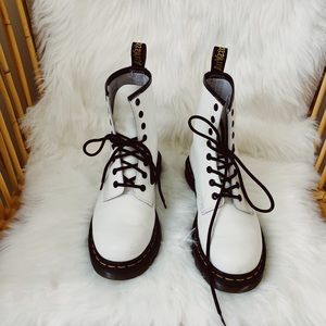 White Doc Martins